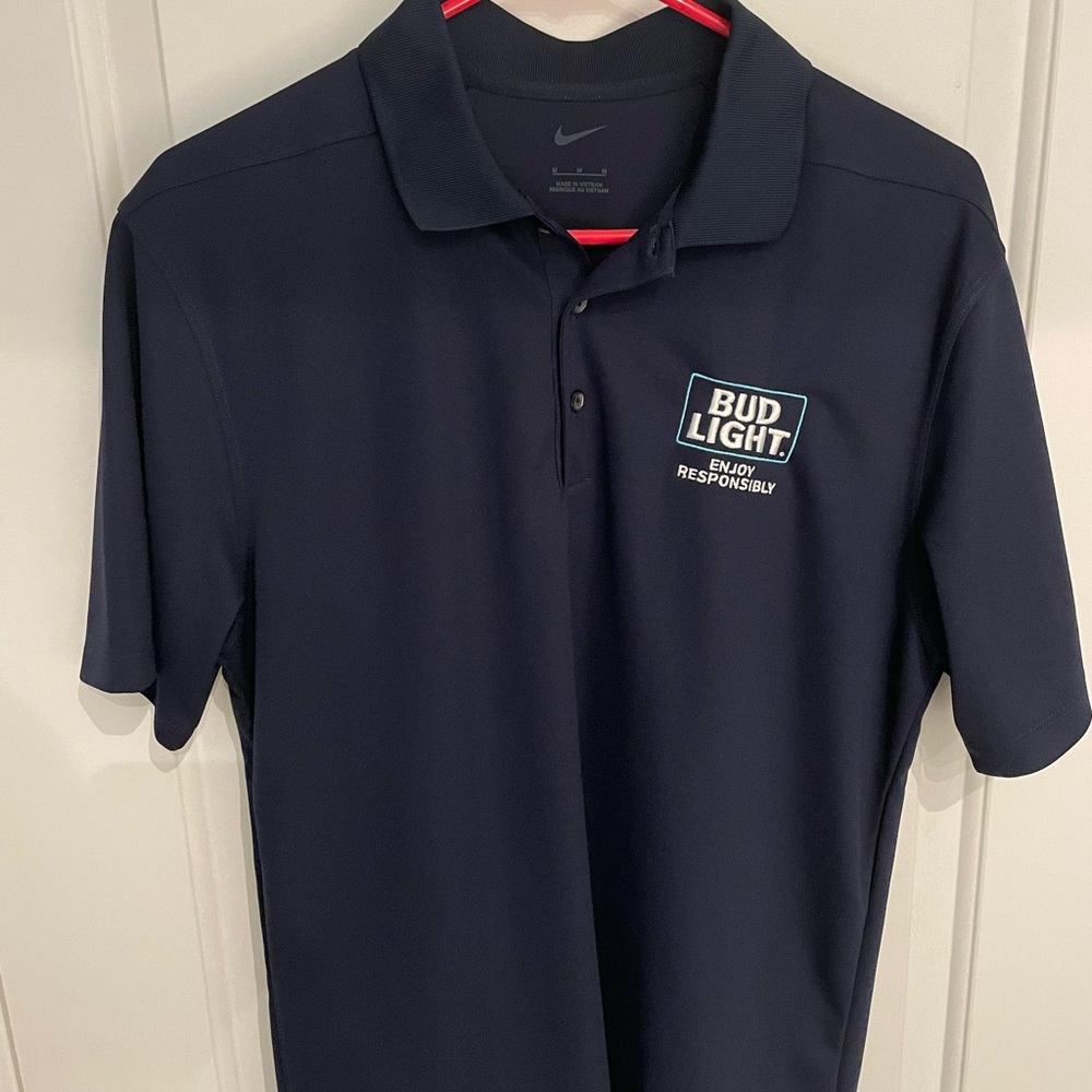 Bud light x Nike polo shirt